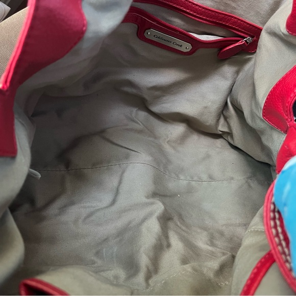 Coldwater Creek Vibrant Red Large Hobo Bag EUC - Picture 3 of 3